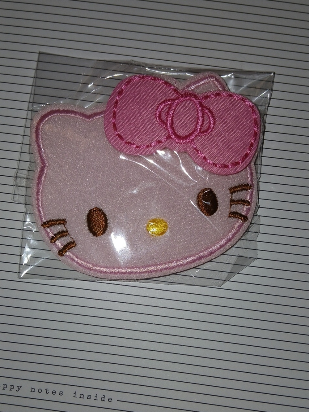 Hello Kitty Pink Bow Patch Clip #hairclip